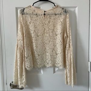 Long sleeve lace shirt